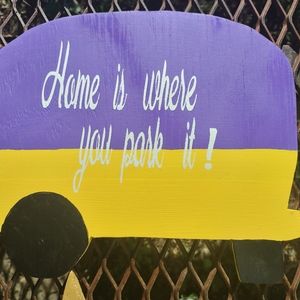 Handmade camper signs